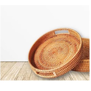 Bandeja rectangular de ratán al por mayor, bandeja de mimbre hecha a mano para vajilla y decoración del hogar, Vietnam - Product Image 2