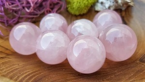 Beautiful Rose Quartz Gemstone Sphere Polished Ball for Gemstone <b>Craft</b> and Home Decor Direct From Manufacture. - Product Image 4