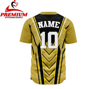 เสื้อเบสบอลของผู้ชายชุดเครื่องแบบไซส์พิเศษผลิตตามสั่งระบายอากาศได้ดีพิมพ์ซับลิเมชัน - Product Image 4