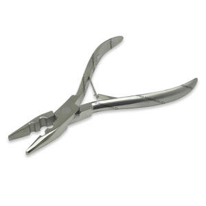 Kit d'outils d'extension de cheveux en acier inoxydable argenté de haute qualité Pince multifonction à 2 trous avec crochet - Product Image 2