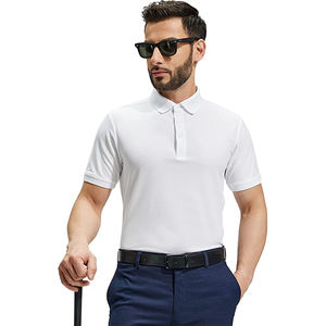 Camiseta Polo Blanca para Hombre, Corte Clásico, Ropa Casual, Venta Directa de Fábrica - Product Image 3