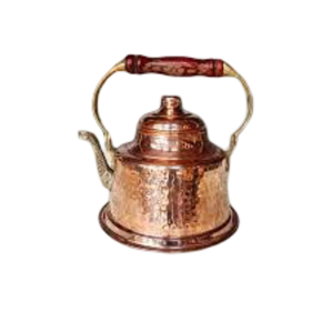 Carafe à thé en métal, carafe à eau, vaisselle, carafe décorative en cuivre avec poignée en laiton, style traditionnel, carafe et pot de luxe - Product Image 1
