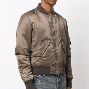 Chaqueta acolchada de invierno a prueba de viento para hombre, chaqueta de béisbol Bomber de lona para uso en exteriores, chaqueta Bomber de lona a prueba de viento para hombre - Product Image 3