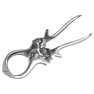 Herramienta de castración con mango negro sin sangre, alicates de castración de ovejas y cabras, abrazadera de equipo de castración de acero inoxidable - Product Image 5