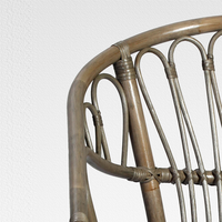 Chaise en rotin naturel moderne de haute qualité, style de détente, meubles pour la maison ou la salle à manger de restaurant, pour le salon