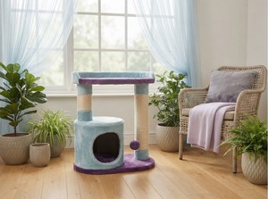 คอนโดแมว Skyline Oasis Eco Jute Classic แข็งแรง ทนทาน 3 ชั้น สีสันทันสมัย บรรจุในกล่อง - Product Image 4