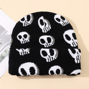 Bonnet de sport personnalisé pour la course à pied et le cyclisme, imprimé DTG, tricoté, respirant et imperméable, 100% acrylique, sans revers - Product Image 1