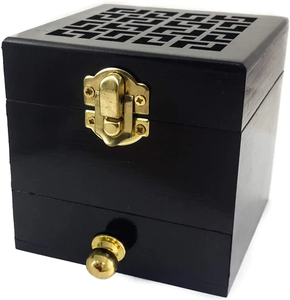 Quemador de incienso de madera hecho a mano de alta calidad Quemador Bakhoor de lujo con diseño superior personalizado Fábrica al por mayor para uso religioso - Product Image 6