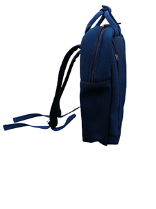 Mon Exports Hot Selling Unisex Casual Stylish Blue Color Recycled Polyester 25L Geometric RFID Waterproof Laptop <b>Backpack</b> - Product Image 2