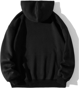 Vêtements à la mode Coupe ample Tissu personnalisé Polaire Chaud Streetwear Pull à capuche de qualité supérieure Hoodie lourd pour hommes - Product Image 2