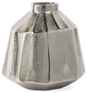 Maceta de decoración de Metal para el hogar o las fiestas de la mejor calidad de tendencia para florero moderno de Metal de Aluminio acabado en color dorado - Product Image 5