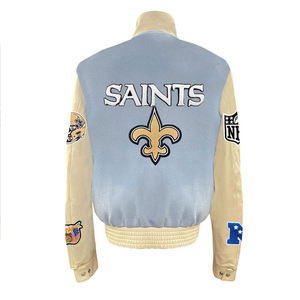 Veste de baseball personnalisée de haute qualité avec logo et écusson pour rue Veste de camionneur Letterman Base Ball en cuir Varcity Varsity pour hommes - Product Image 3