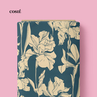 Tissu imprimé numérique en voile 100% coton, motifs nœuds et fleurs, faible MOQ, commande personnalisée, vente en gros FAI