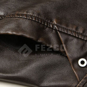 Chaqueta de Cuero Vacuno para Hombre, Duradera y de Alta Calidad, con Cuello Alto, Logotipo Frontal, Transpirable, Impermeable, Casual y Personalizable - Product Image 6
