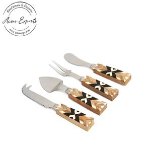Decorative Leaf Handle Cheese Spreaders Stainless Steel Blades <b>Unique</b> Design Ideal for Serving Gifting and Entertaining - Product Image 4