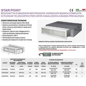 Boquilla de Salida de Aire Motorizada Tecnosystemi con Plenum Telescópico, Pieza para Sistemas HVAC Completos - Product Image 3