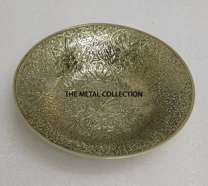 Cuenco para servir de latón dorado de alta calidad para restaurantes de Hotel en casa-Vajilla elegante para comida de Comprador comercial de mesa - Product Image 1