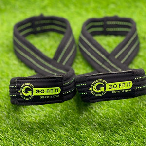 Correas de Levantamiento de Pesas en Forma de 8 de Neopreno Elástico GO FIT IT, Antideslizantes, Ajustables, Acolchadas, Personalizables, de Alta Elasticidad para Levantamiento de Pesas - Product Image 1