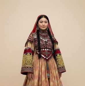 Vestido afgano con logotipo personalizado para mujer, ropa de fiesta informal, vestidos Kuchi afganos, 3 piezas, Salwar Kameez pakistaní para adultos - Product Image 4