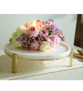 Custom Luxury <b>Crafts</b> Marble And Brass Cake Stand Factory Supply Newly Design Home Party Wear Customized Packing - Product Image 2
