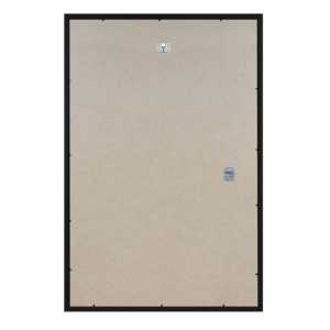 Cadre photo décoratif en bois noir 60 x 90 cm, design carré créatif avec fonction miroir pour affichage A3, format 8x10 - Product Image 2