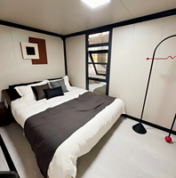 Maison conteneur extensible de 20 pieds, gain de place, avec structure en acier et panneaux muraux isolés, unité d'hébergement portable pour la vie en milieu isolé