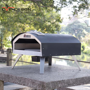เตาอบพิซซ่าแก๊สแบบตั้งพื้นเคลื่อนย้ายได้ Ovendesign ขนาด 16 นิ้ว พร้อมหินหมุนอัตโนมัติ 500 องศาเซลเซียส ป้องกันควัน ไม่ติดกระทะ สำหรับใช้ในครัวเรือน - Product Image 4