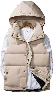 เสื้อแขนกุดสำหรับผู้ชายแจ็คเก็ตทรงพองแขนกุดสำหรับฤดูหนาวแฟชั่นดีไซน์ใหม่ออกแบบโลโก้ได้ตามต้องการสำหรับฤดูหนาว - Product Image 5