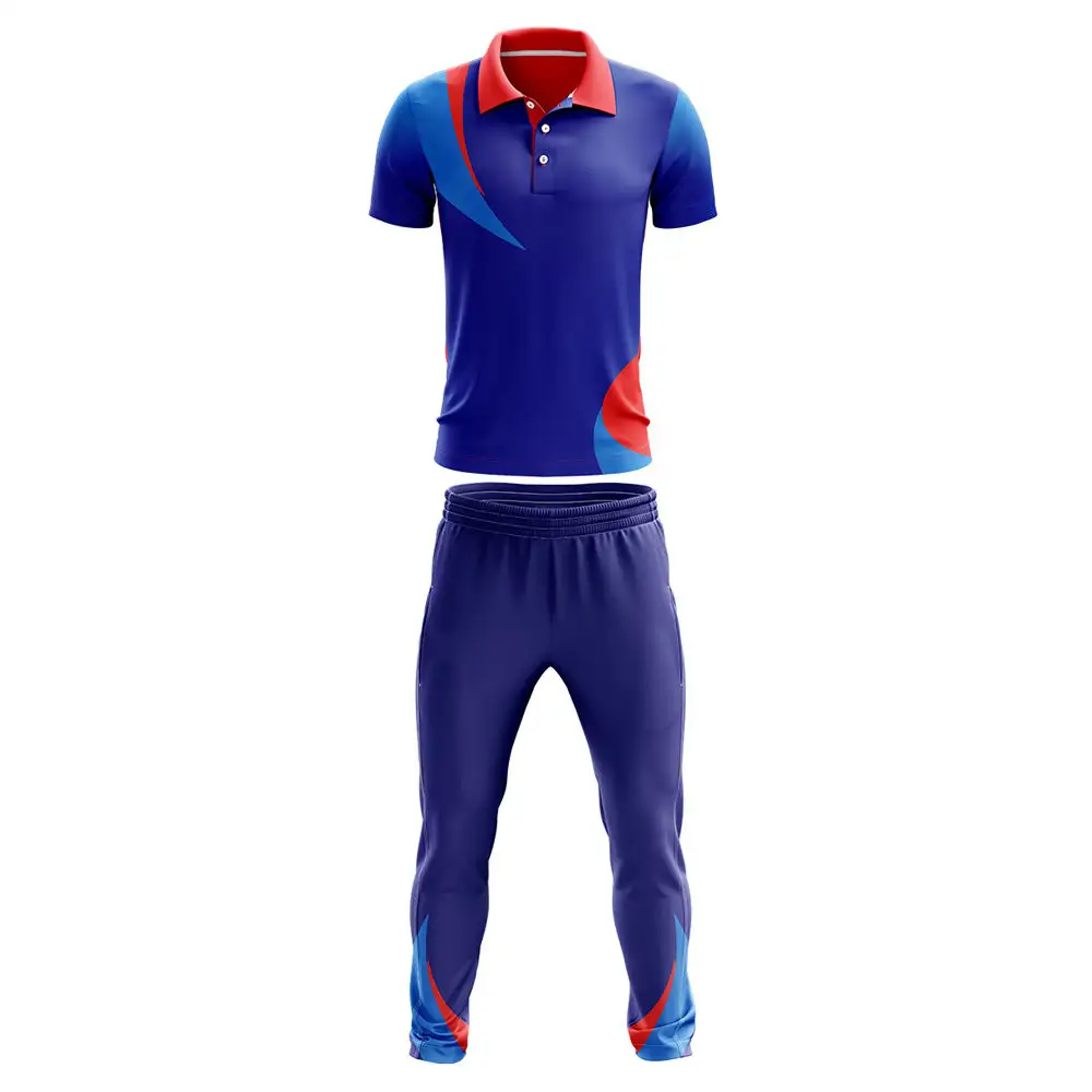 Uomini Cricket uniformi bianche Cricket uniforme pantaloni e Jersey con peso leggero