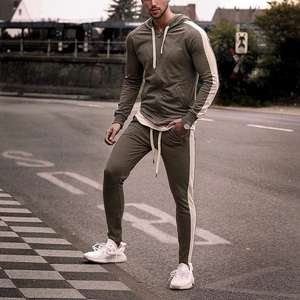 Survêtements hommes vêtements personnalisés poids lourd 450 Gsm mélanges de coton polaire en gros 100% Polyester automne manteau avec poche à capuche - Product Image 4