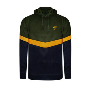 Sweat à capuche d'hiver VALVA SPORTS pour homme, manches longues, en molleton de coton, logo imprimé personnalisé, motif uni, teinture unie, 100% coton - Product Image 1
