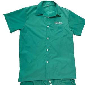 Solid Color <b>Short</b> <b>Sleeve</b> Shirts <b>Shorts</b> Set Hot Selling New Arrival Men Summer Beach Shirt Wear for Men Two Piece <b>Short</b> Set - Product Image 3