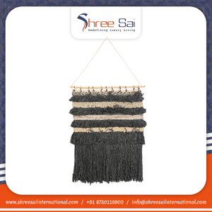 Appeso a parete in macramè fatto a mano di nuova moda disponibile a buon prezzo dal fornitore indiano - Product Image 5