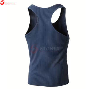 Dernier modèle de débardeur sans manches oversize respirant pour hommes Service OEM Polyester/coton de haute qualité à bas prix - Product Image 4