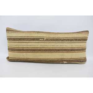 Style marocain 16x36 oreiller en laine beige luxe moelleux Vintage tissé Design antidérapant écologique amovible lavable Portable pour - Product Image 1