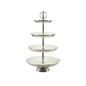 Top Selling 2024 Tiered <b>Wedding</b> Dessert Stand Best Quality Quadruple Layer Round Shape <b>Cake</b> Display Stand - Product Image 6