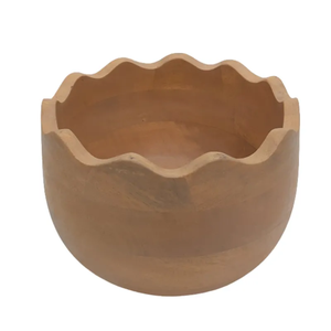 Tazón de Madera de Acacia de Diseño Único, Pulido Natural, Estilo Tazón para Servir Masa, para Bodas, Ecológico, para Uso en el Hogar, Hoteles y Restaurantes - Product Image 4