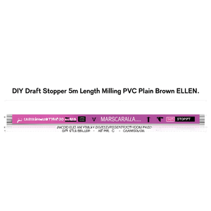 DIY ดราฟท์สต็อปเปอร์ ความยาว 5 ม. วัสดุ PVC สีน้ำตาลธรรมดา ELLEN - Product Image 3