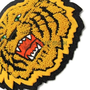 Parches para sudaderas con capucha, ropa, parches de chenilla bordados, vestido de hierro de chenilla personalizado grande, venta al por mayor, parches bordados con láser - Product Image 3