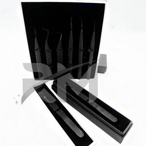 Pince à épiler Diamond Grip 90 degrés Fiber Tip Volume Lash Pince à épiler pour extensions de cils volume Pince à épiler en gros Fiber Tip - Product Image 6