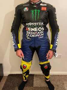 Combinaison de moto en cuir de course de qualité supérieure pour homme, légère, avec logo personnalisé, vente en gros d'usine, dotée de protections - Product Image 6