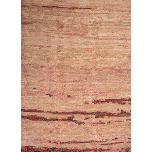 พรมขนสัตว์ถักมือสีเบจน้ำตาลลายทาง Aprezo 9x12 รุ่น AKWL-2027 สำหรับห้องนั่งเล่น ห้องโถง ทางเดิน รูปทรงสี่เหลี่ยมผืนผ้า พรมปูพื้นแบบจู๊ต - Product Image 3