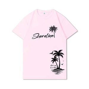 เสื้อยืดคอกลมผู้ชายสไตล์วินเทจ ผ้าสแปนเด็กซ์/โพลีเอสเตอร์ ถักทอ แขนสั้น สปอร์ต ดีไซน์เรียบง่าย พิมพ์ลายสตรีทสุดฮิตสำหรับฤดูร้อน - Product Image 2