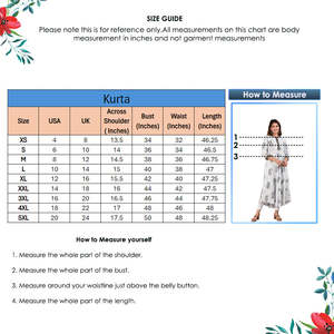 Blusa y camisa favorecedora Anarkali Kurta con estampado floral y teñido anudado de rayón para mujer - Product Image 4