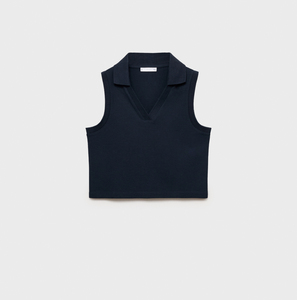 Camiseta corta para mujer, cuello redondo, bordada, manga corta, estilo informal de verano, ajustada, transpirable, corta comprimida - Product Image 2