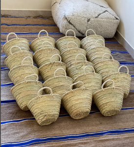 STRAW <b>BASKET</b>, <b>Small</b> Rose <b>Basket</b>, Gift Straw <b>Basket</b>, Empty Strawbaskets, Handwoven - Product Image 1