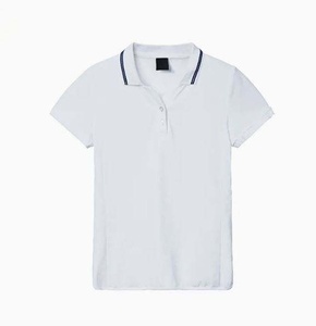 Chemises de travail en coton et polyester à col polo de golf pour femme avec design personnalisé 100% coton avec logo personnalisé RRI-PS-03 de haute qualité - Product Image 5