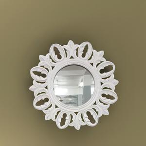 Hot Sale Home Decoration Solid MDF Wood Round <b>Mirror</b> Hanging on <b>Wall</b> Direct Factory Supplying Wooden <b>Mirror</b> - Product Image 5