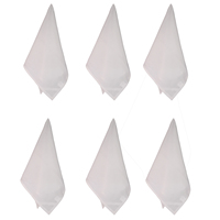 Ensemble moderne blanc de 12 serviettes en coton tissé 100% (27x27 pouces) de la série Neolino, serviettes de table de luxe pour la cuisine, la salle à manger et les restaurants