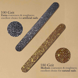 Stainless Steel Double-Sided Mini Nail File 180 Grit Reusable Durable Customizable Logo/Packing Professional Acrylic/Gel Nail - Product Image 2